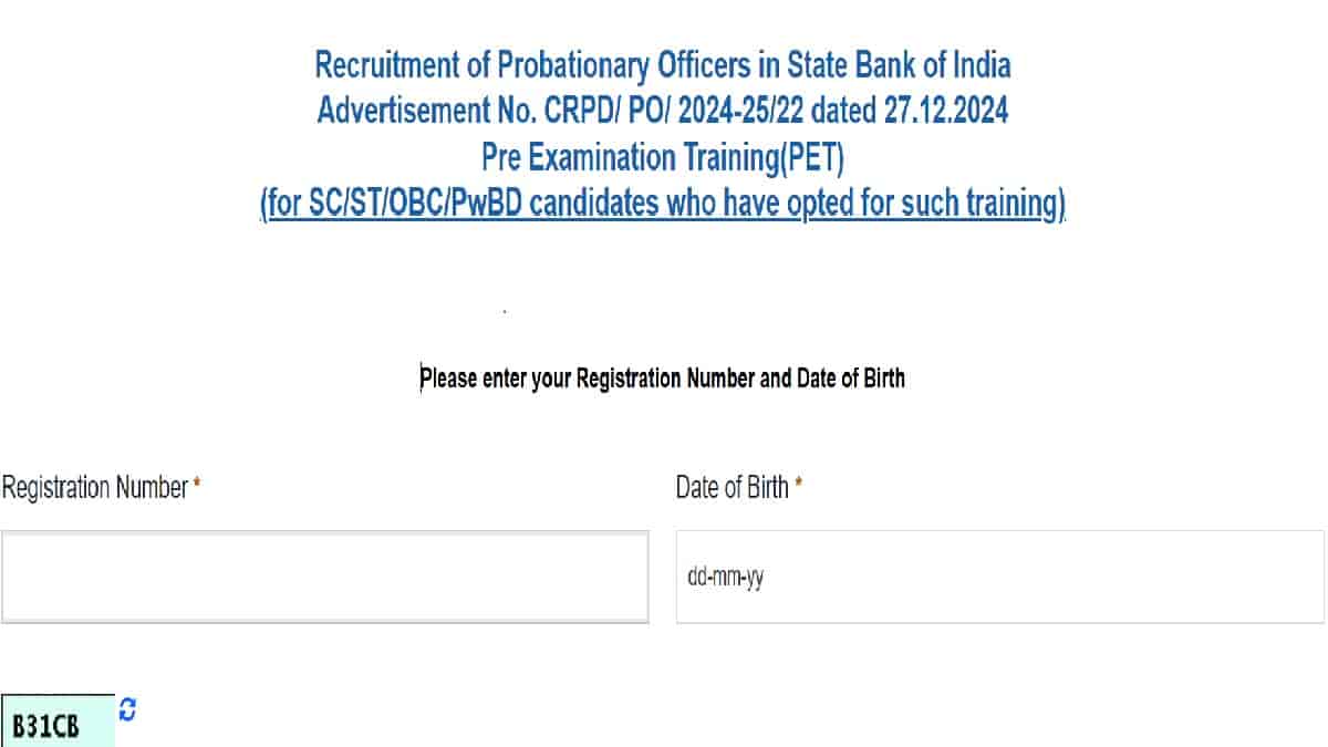 SBI PO Admit Card 2025: Download PET Call Letter at sbi.co.in, Exam From 8 March