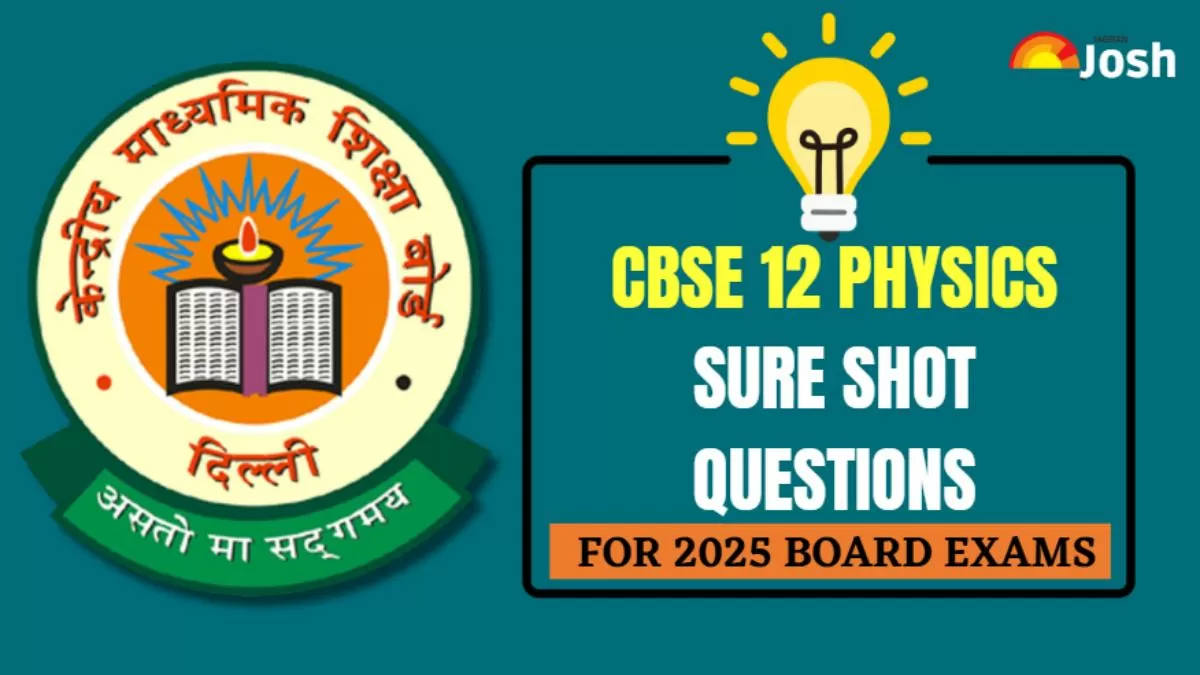 CBSE 12 Physics Sure Shot Questions 2025.