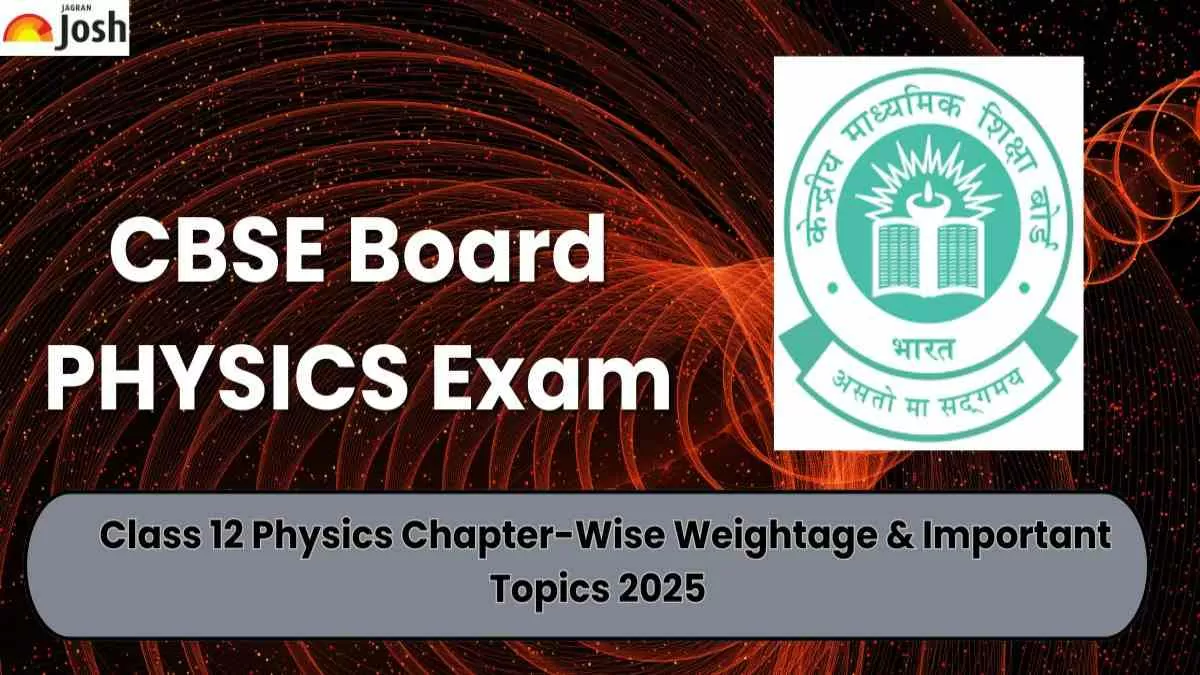 CBSE Class 12th Physics Board Exam 2025