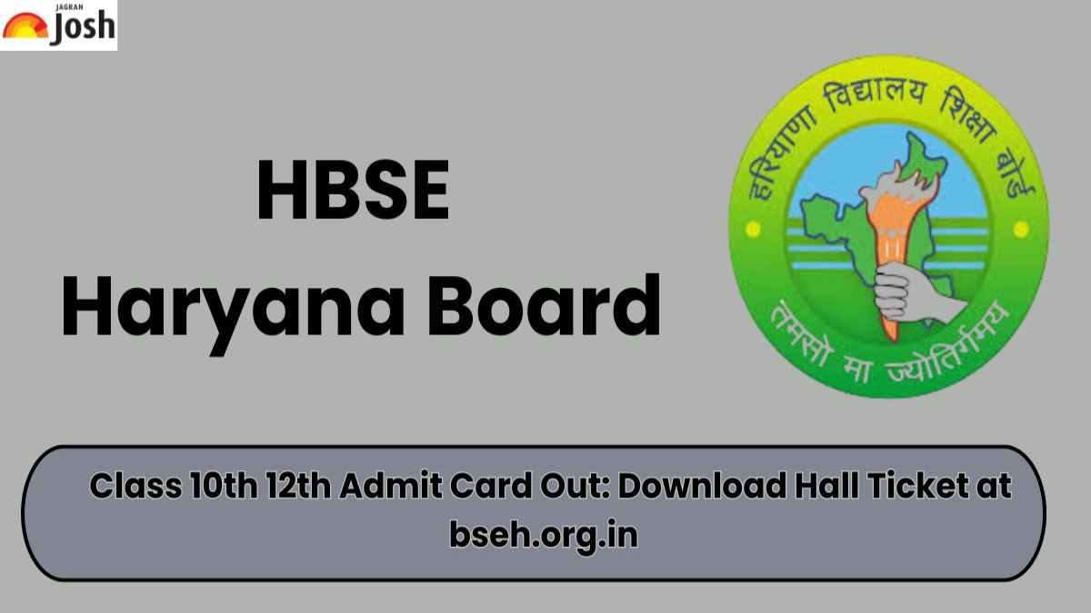HBSE Haryana Board Class 10th 12th Admit Card Out: Download Hall Ticket at bseh.org.in