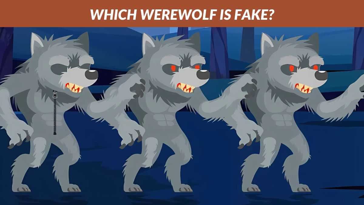 Only high-IQ geniuses can find which werewolf is fake in 3 seconds!