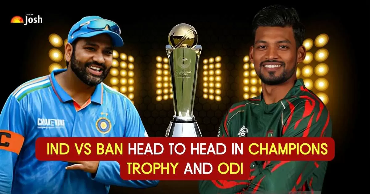 Ind vs Ban Head to Head in Champions Trophy and ODI