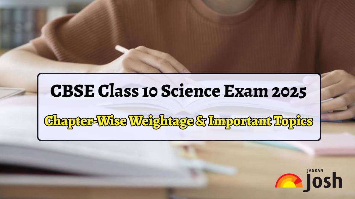 CBSE Class 10 Science Exam 2025 Tomorrow: Chapter-wise Weightage & Important Topics for Last-Minute Revision
