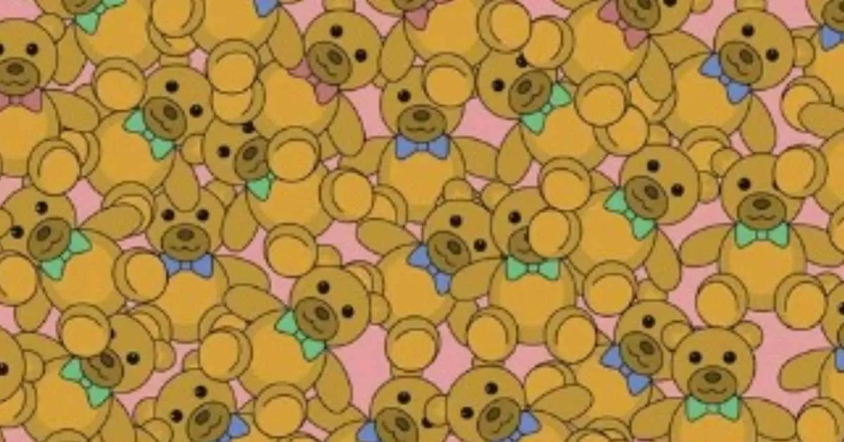 Find the Teddy Bear Without a Bow Tie in 3 Seconds