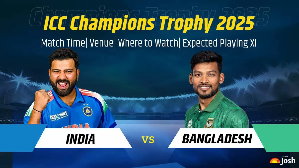 India vs Bangladesh Champions Trophy 2025: Match Time, Where to Watch Live Streaming