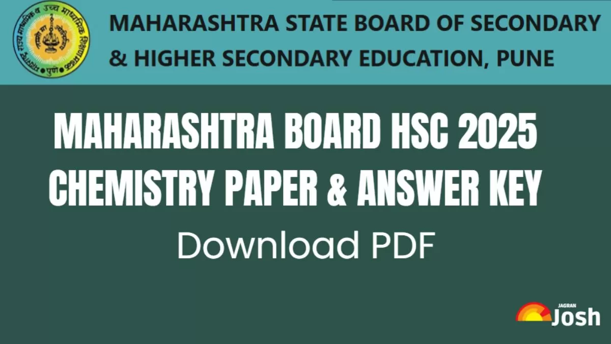 Maharashtra Board HSC 2025 Chemistry Paper & Answer Key PDF.