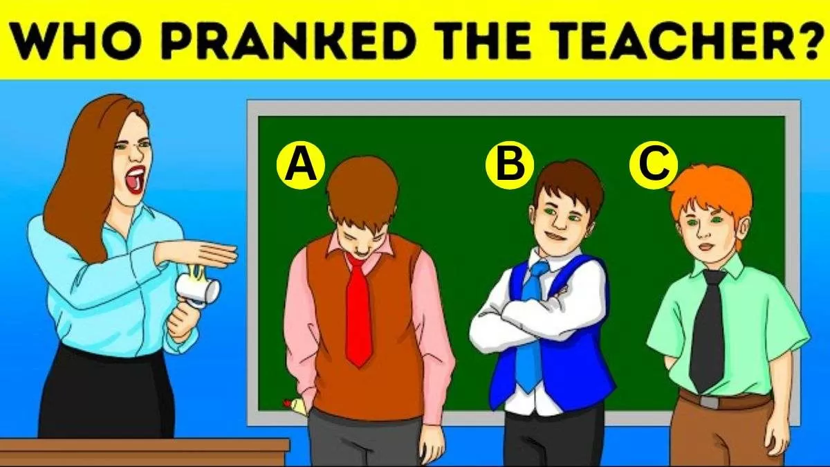 Spot Who Pranked The Teacher.
