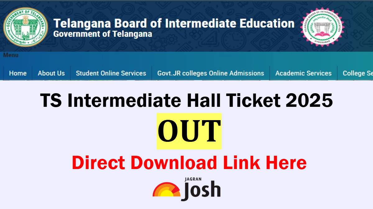 (OUT) TS Inter Hall Ticket 2025: TSBIE 1st, 2nd Year Admit Card out at tsbie.cgg.gov.in; Direct Link to Download
