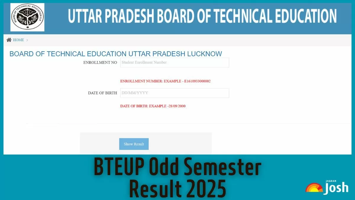 BTEUP Odd Semester Result 2025