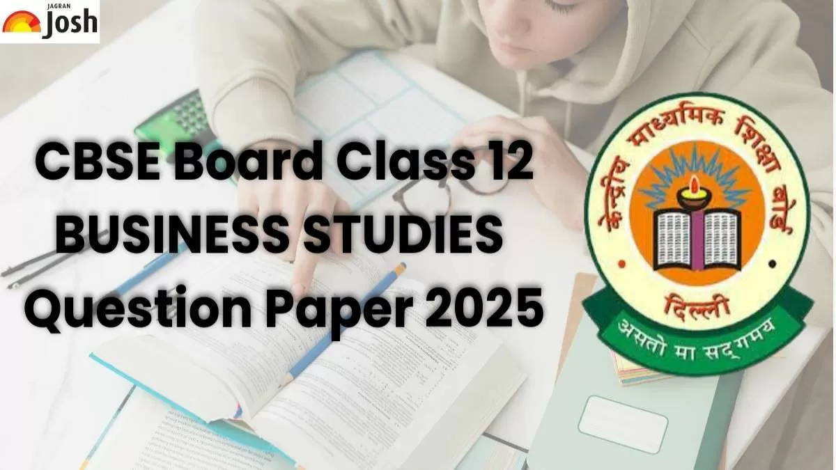 CBSE Class 12 Business Studies Question Paper 2025