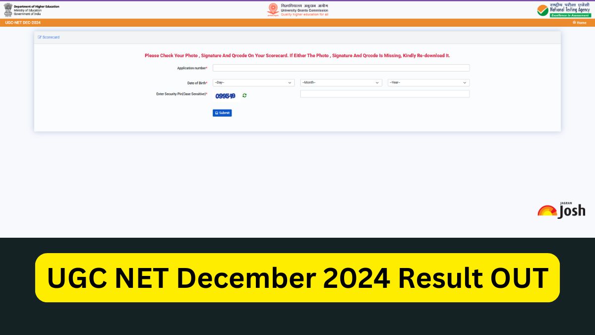 [OUT] UGC NET Result 2025: ugcnet.nta.ac.in पर जारी हुआ यूजीसी नेट दिसंबर 2024 परिणाम, ये रहा Scorecard Direct Link