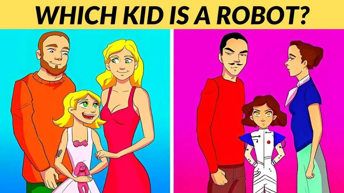 Which kid is a robot?
