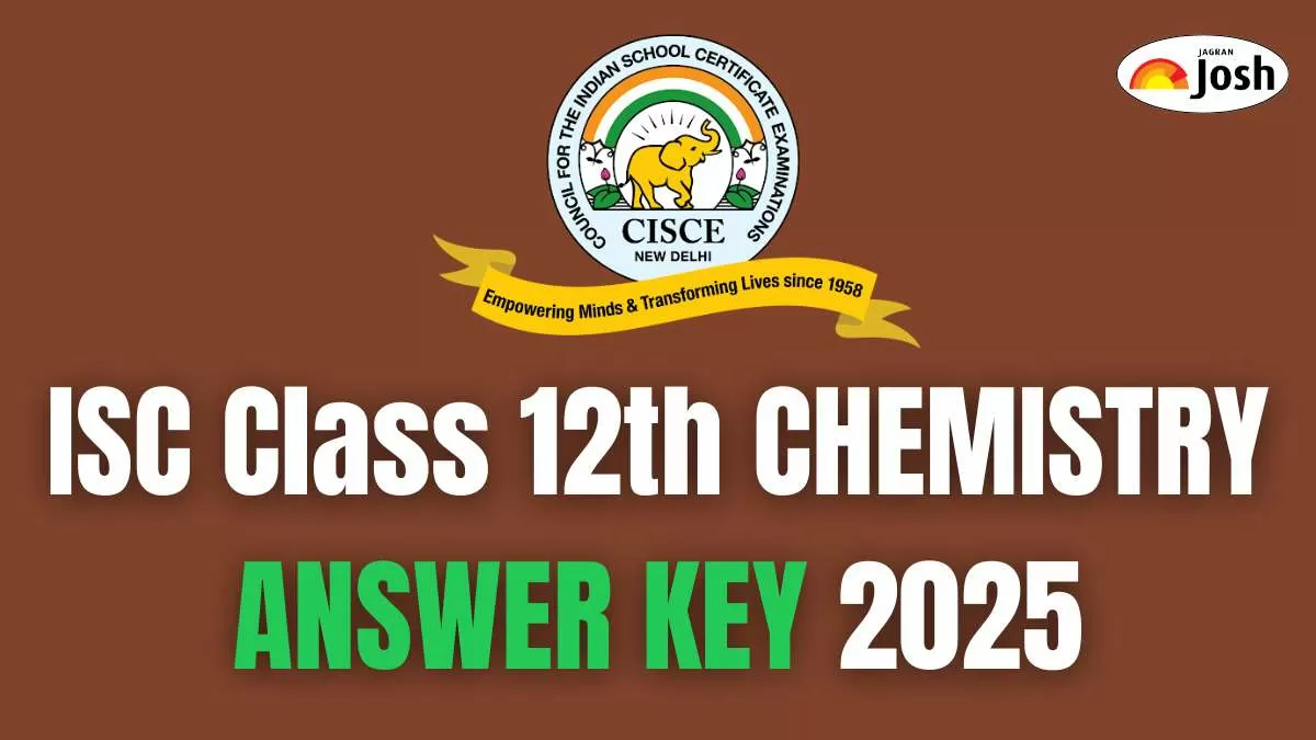ISC Chemistry Answer Key 2025, Download PDF - All SETs