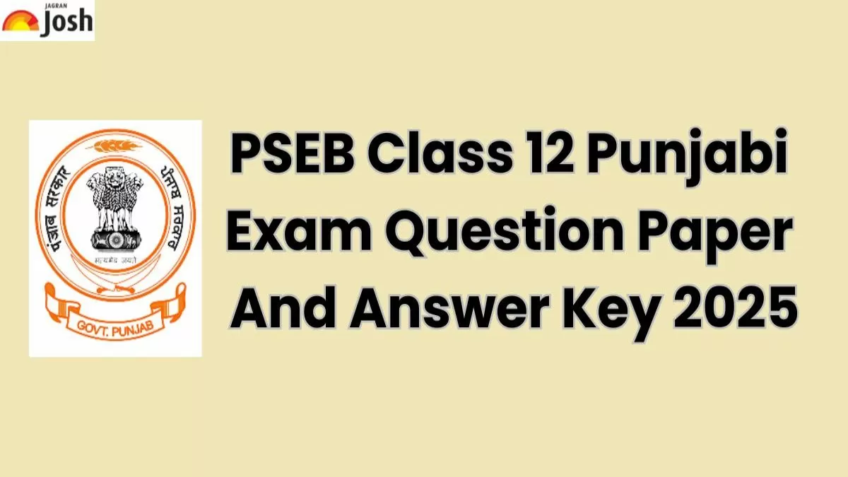 PSEB Class 12th Punjabi Exam 2025