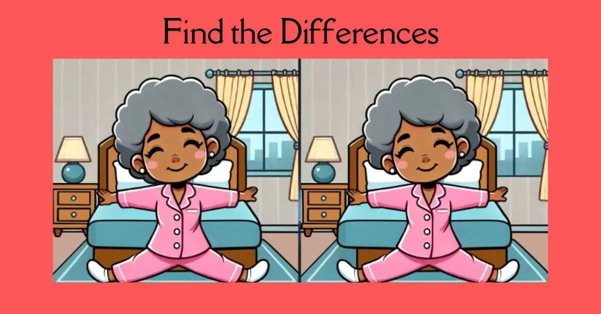 Spot the 3 Differences in Lady Working Out