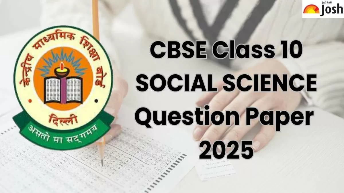 CBSE Class 10 Social Science Question Paper 2025