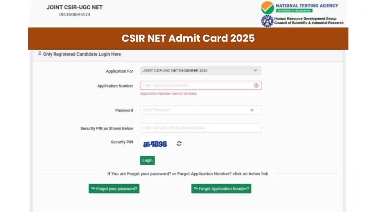 CSIR NET Admit Card 2025: csirnet.nta.ac.in पर जारी हुआ सीएसआईआर नेट दिसंबर का Hall Ticket, ये रहा Direct Link