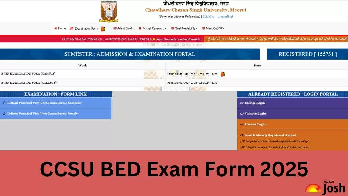 CCSU BED Exam Form 2025