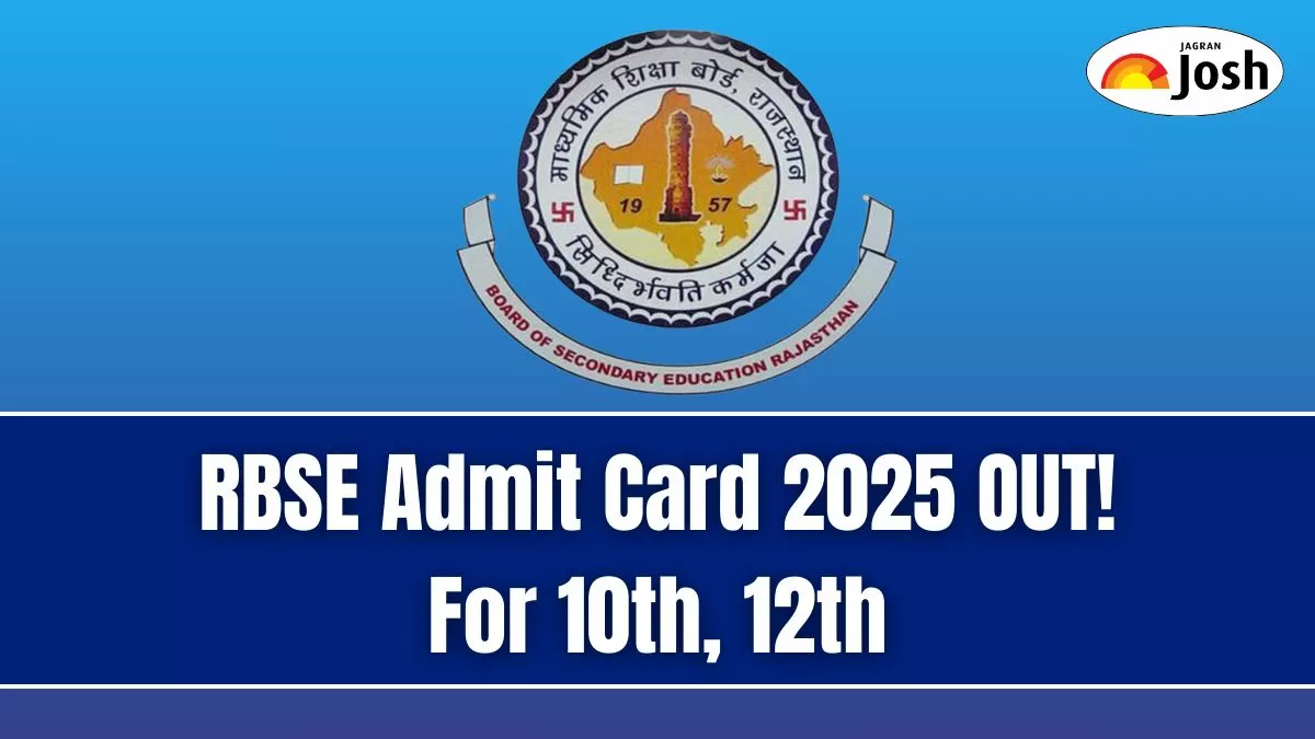 RBSE Admit Card 2025 for Class 10 and 12 is now available, check here