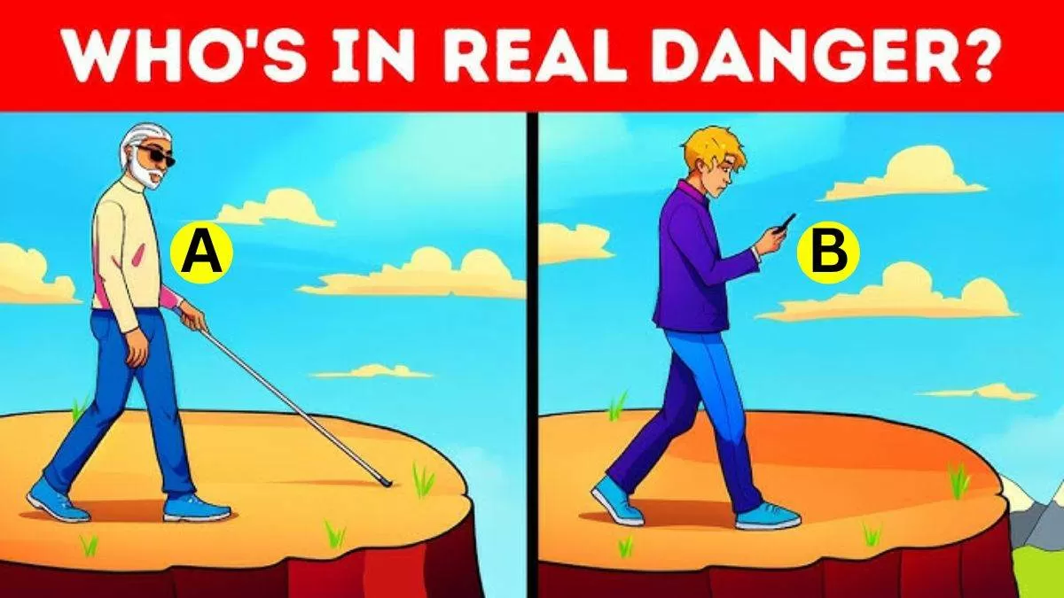 Spot Who Is In Real Danger?