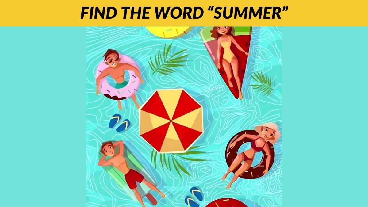 You have 20/20 vision and a high IQ if you can find the word “summer” in 7 seconds!
