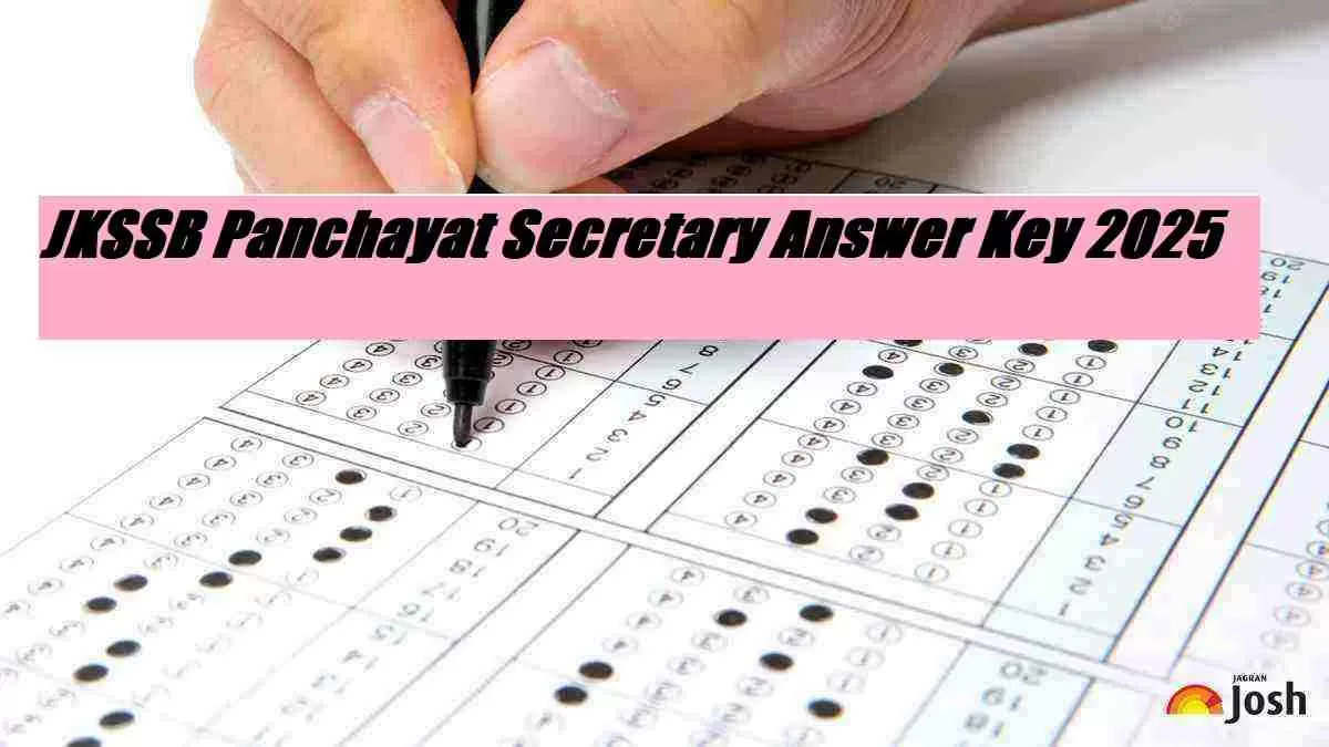 JKSSB Panchayat Secretary Answer Key 2025 