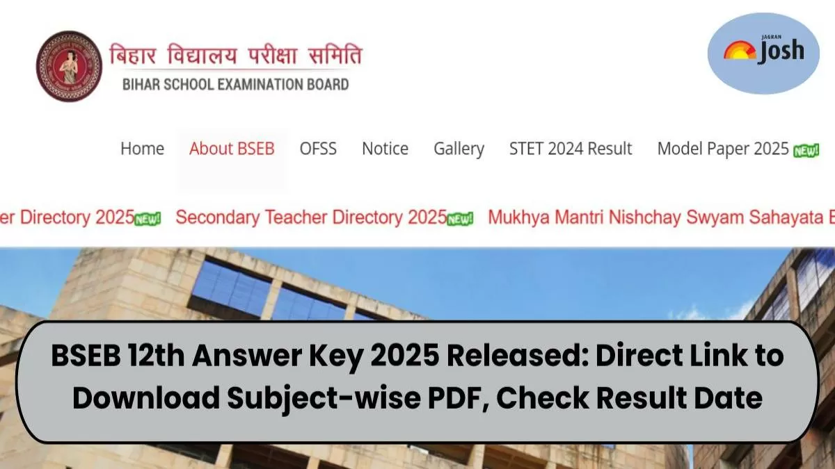BSEB 12th Answer Key 2025