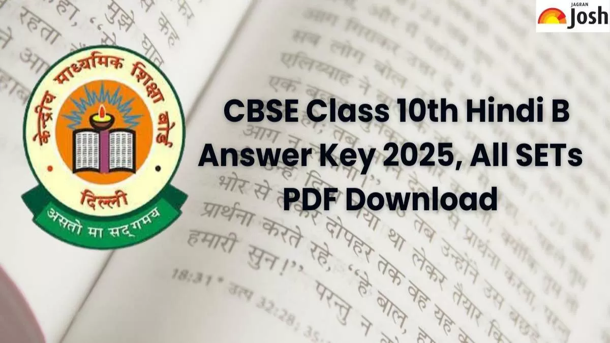 CBSE Class 10th Hindi B Answer Key 2025: All SETs PDF Download