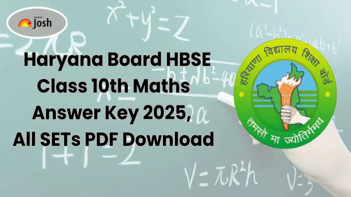 HBSE Class 10th Maths Question Paper 2025 With Answer Key