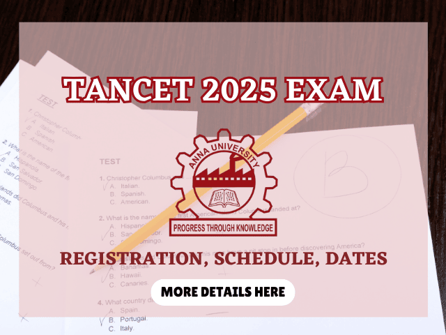 TANCET 2025 Registration Ends Today at tancet.annauniv.edu, Direct Link To Apply Here