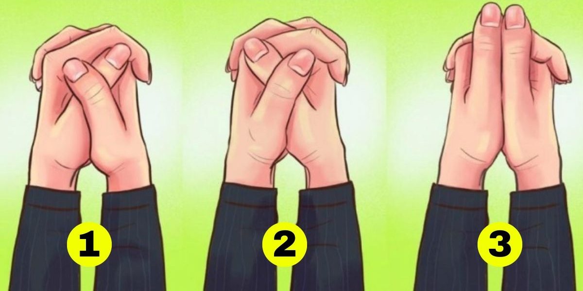 way you clasp your hands reveals personality traits