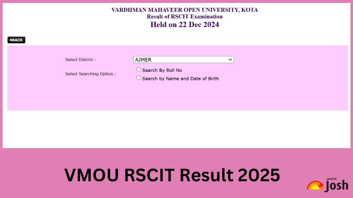 VMOU RSCIT 22 December 2024 Result OUT at rkcl.vmou.ac.in; Direct Link to Download Exam Certificate From NAD Digilocker