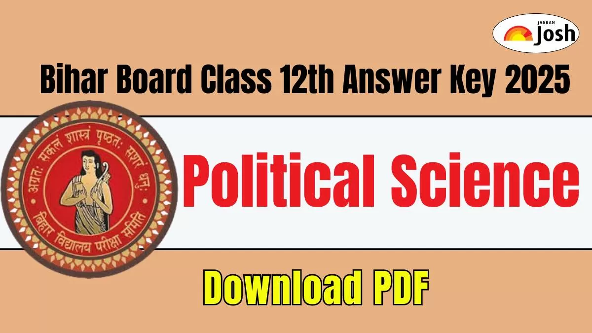 Bihar Board 12th Political Science Answer Key 2025