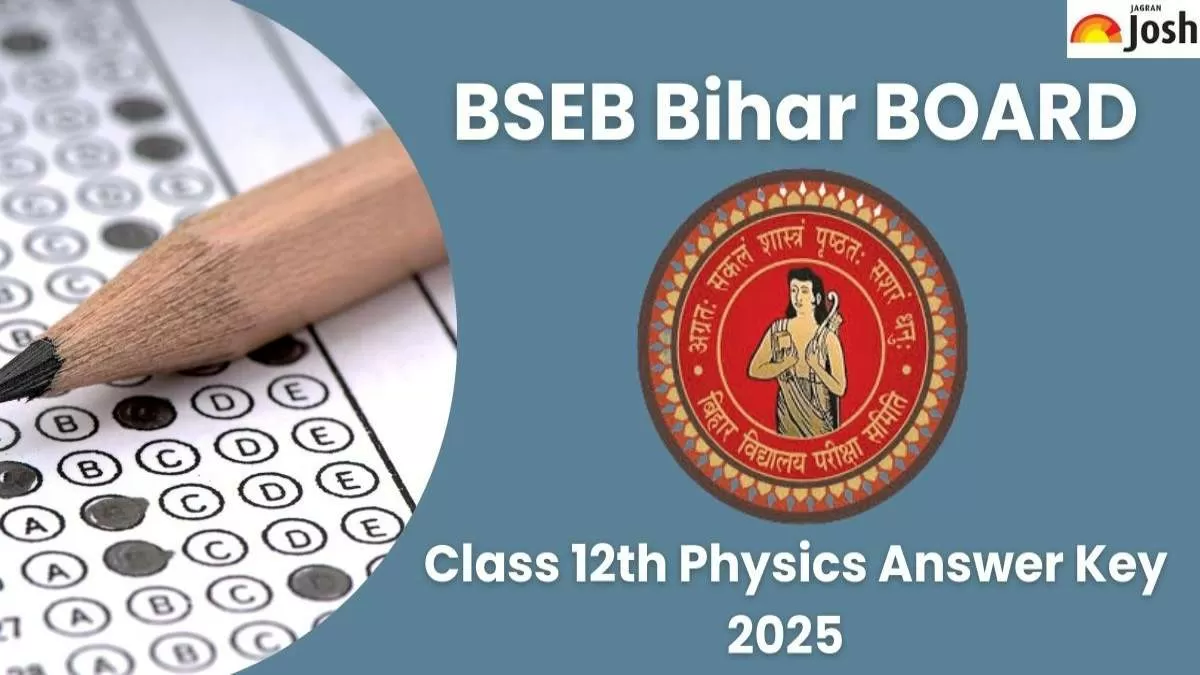 Bihar Board Class 12th Physics Answer Key 2025