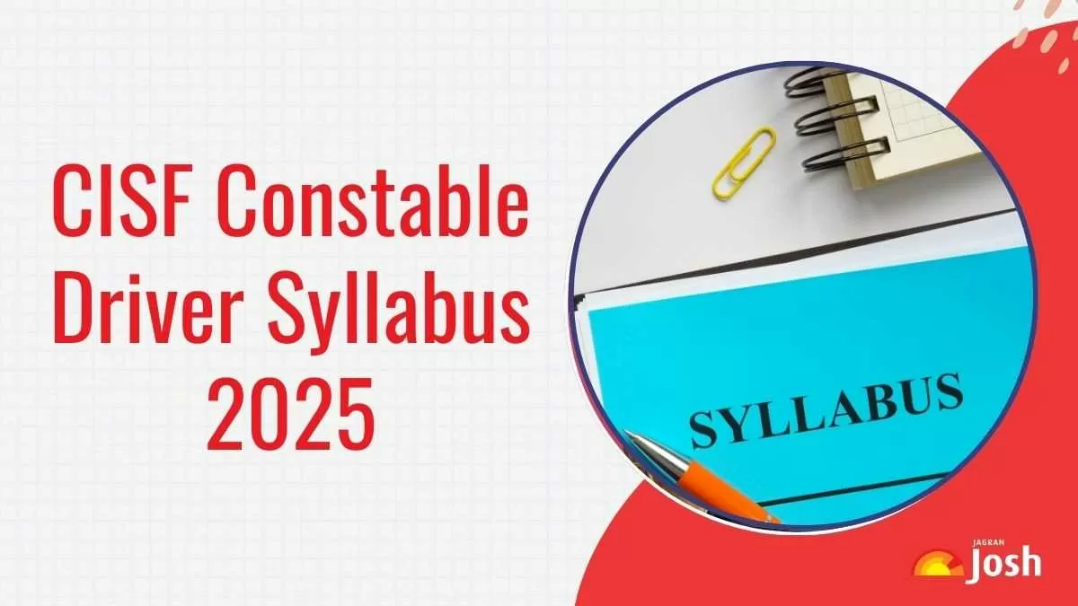 CISF Constable Driver Syllabus 2025