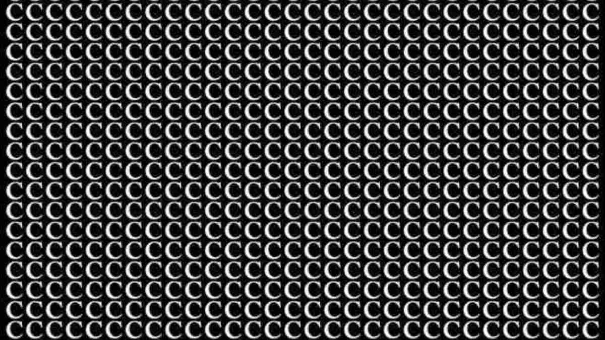 Optical Illusion IQ Test: If You Have High IQ, Spot The ‘G’ Hidden Among Cs In This Mind-Bending Challenge!