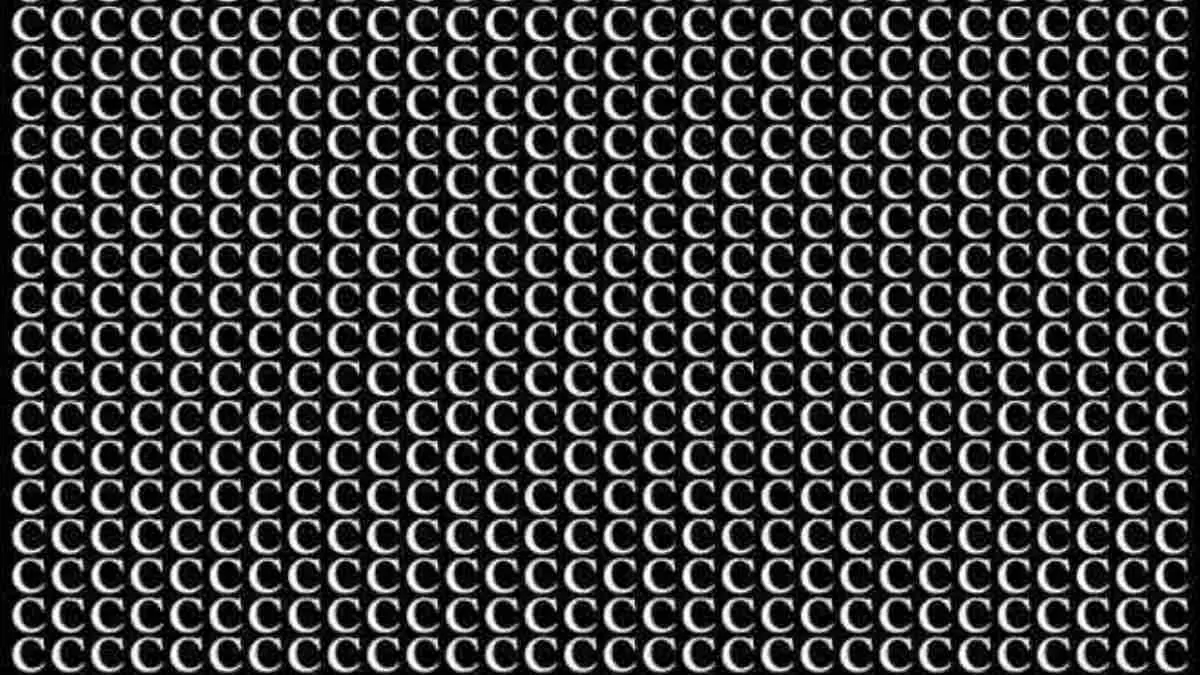 Spot the letter G hidden among Cs.