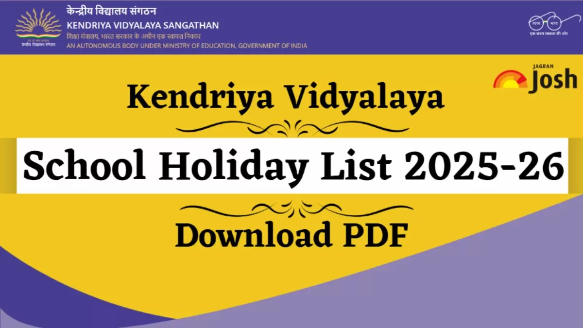  KV school holiday calendar 2025 PDF.