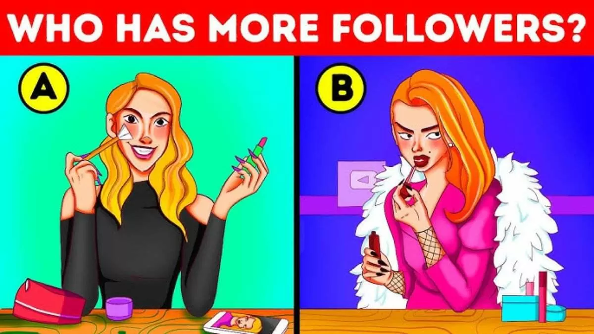 Spot the influencer with more followers.