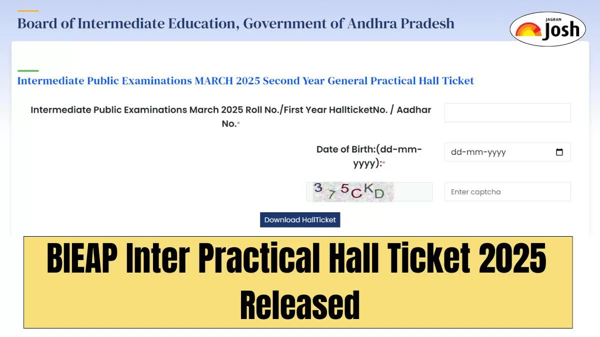 BIEAP Inter Practical Hall Ticket 2025 Released