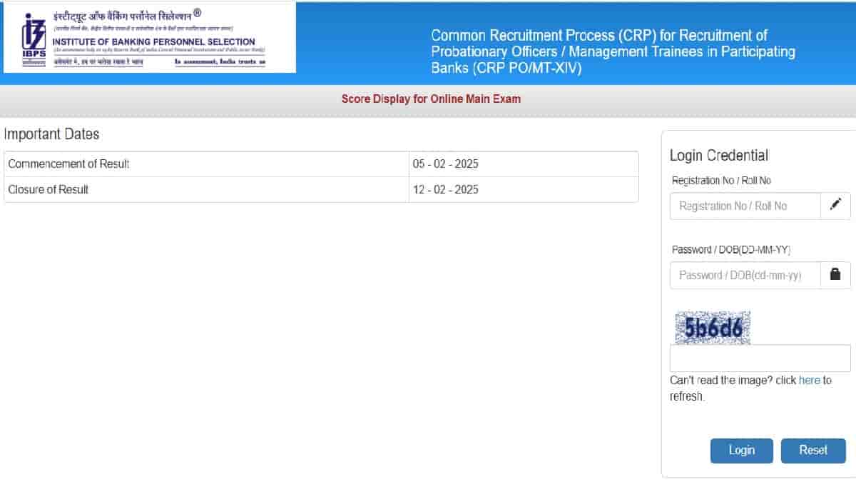 IBPS PO Mains Scorecard 2024 Released at ibps.in, Download Link Here