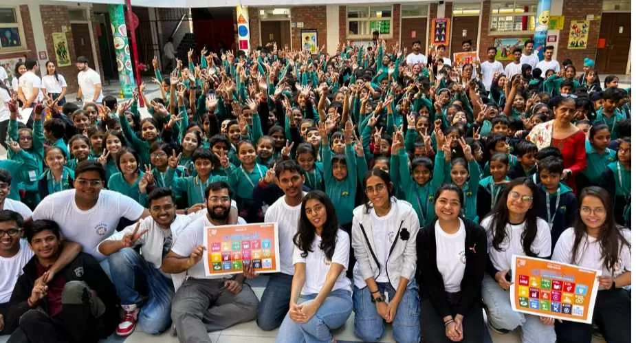 Bal Bharati Public School, Rohini Hosts World’s Largest Lesson to Raise Awareness on Sustainable Development Goals