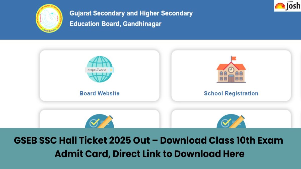 GSEB SSC Hall Ticket 2025 Out: Download Class 10th Exam Admit Card, Direct Link to Download Here 