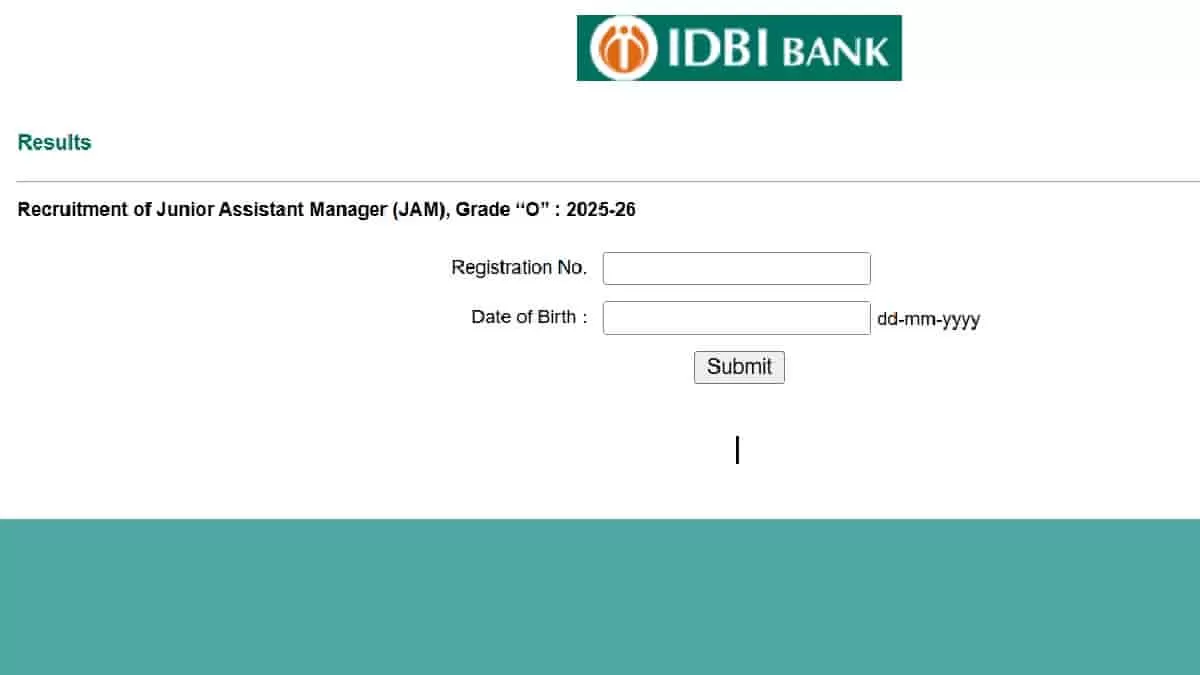 IDBI JAM Result 2025 OUT at idbibank.in