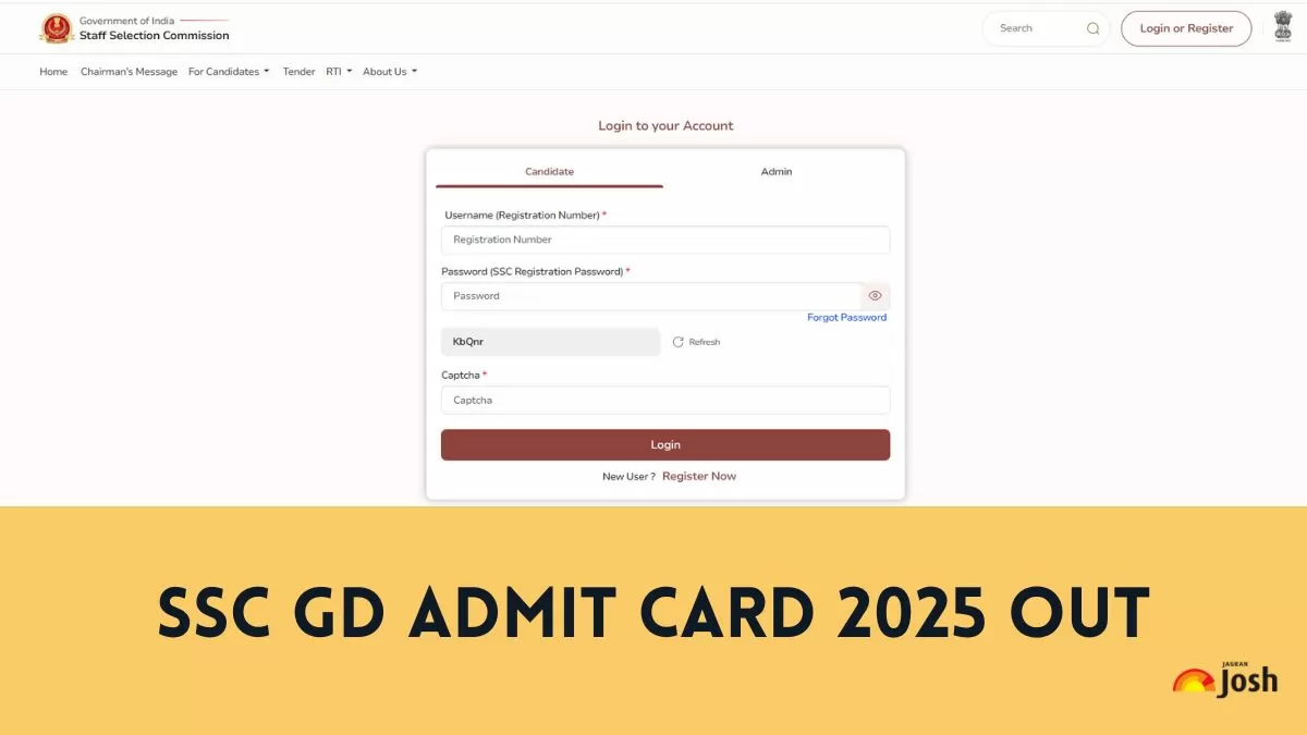SSC GD Exam Admit Card 2025 OUT