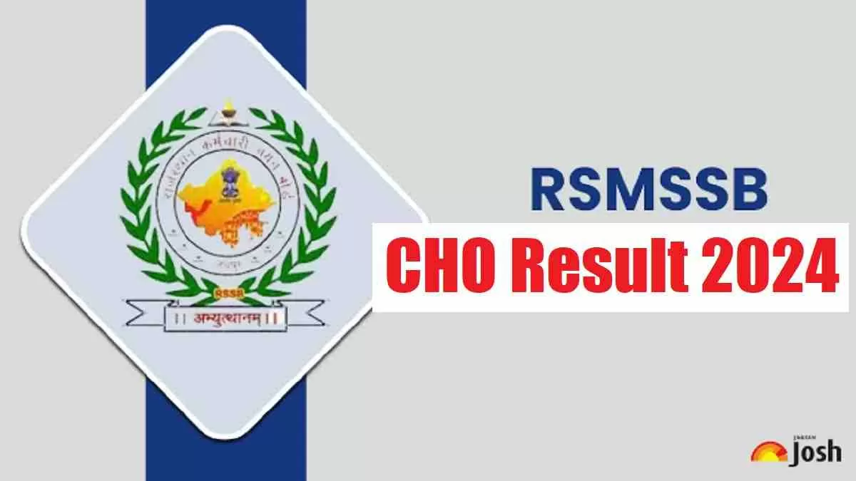 Get all details about RSMSSB CHO Result 2024