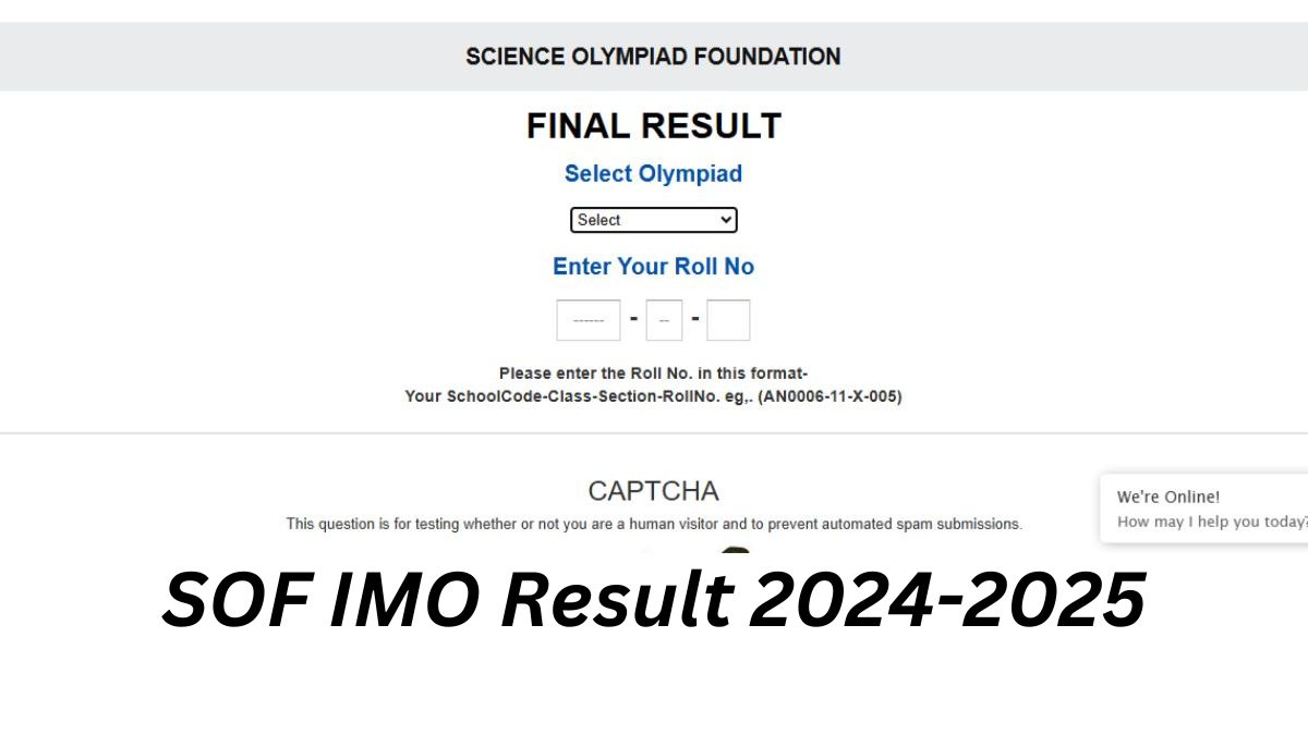IMO Result 2025 OUT: results.sofworld.org पर SOF इंटरनेशनल मैथमेटिक्स ओलंपियाड स्कोरकार्ड जारी, ये रहा Direct Link