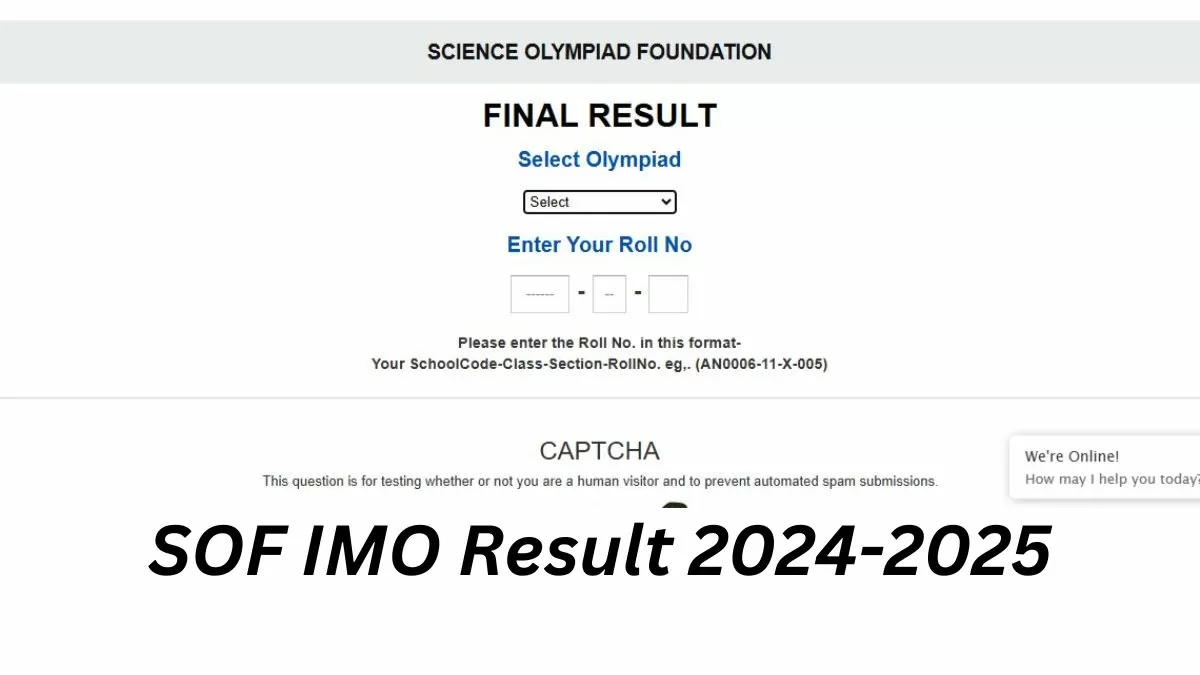SOF IMO Result 2024-25