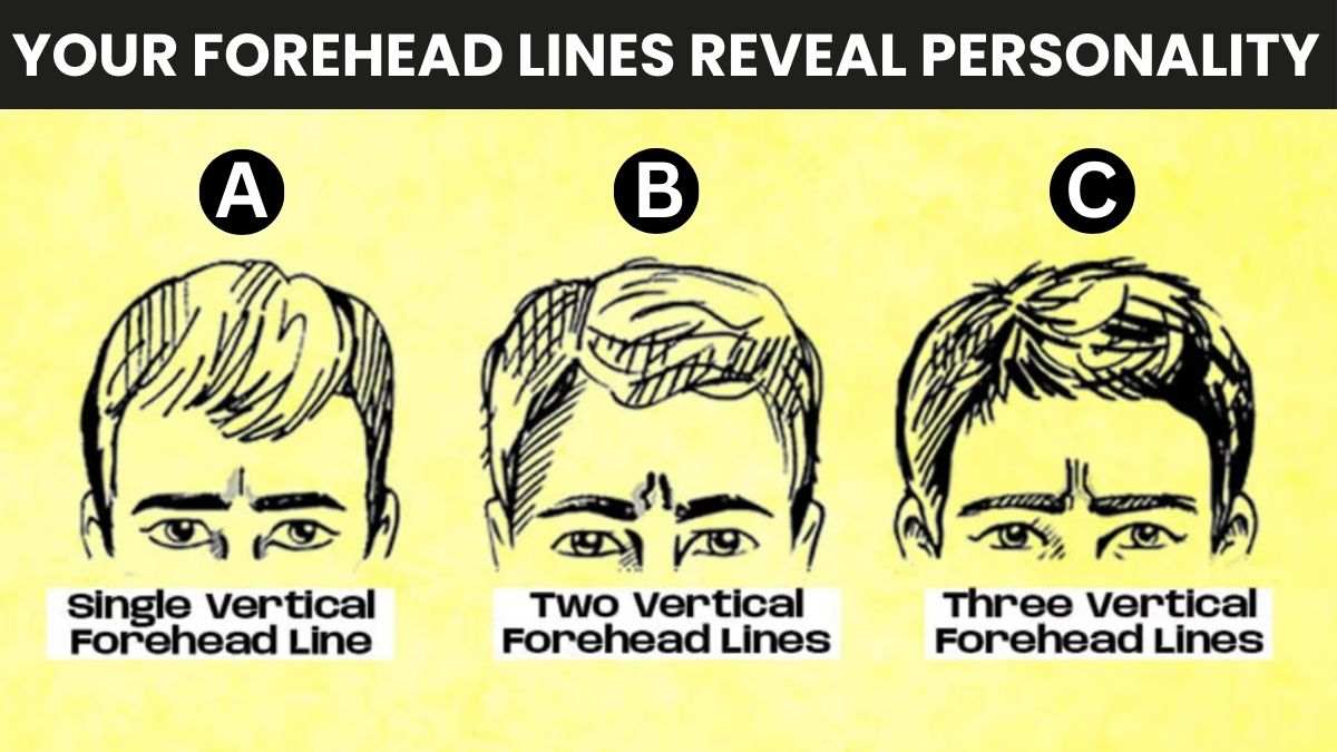 Vertical Lines Forehead Personality Test
