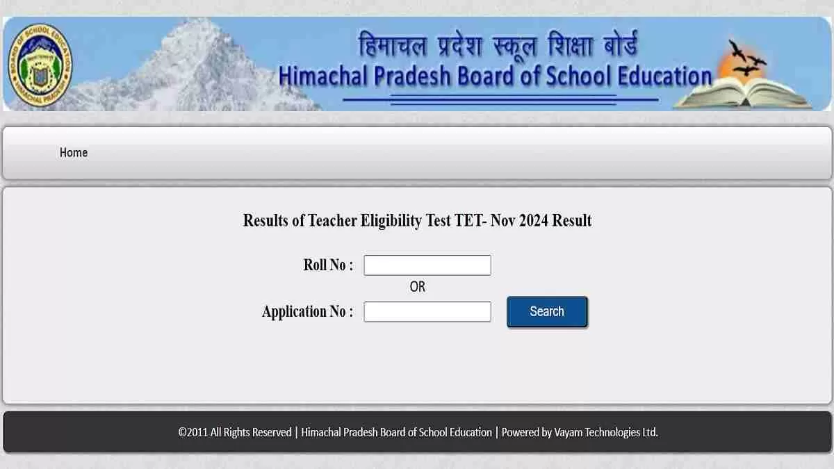 HP TET November 2024 Results Out at hpbose.org
